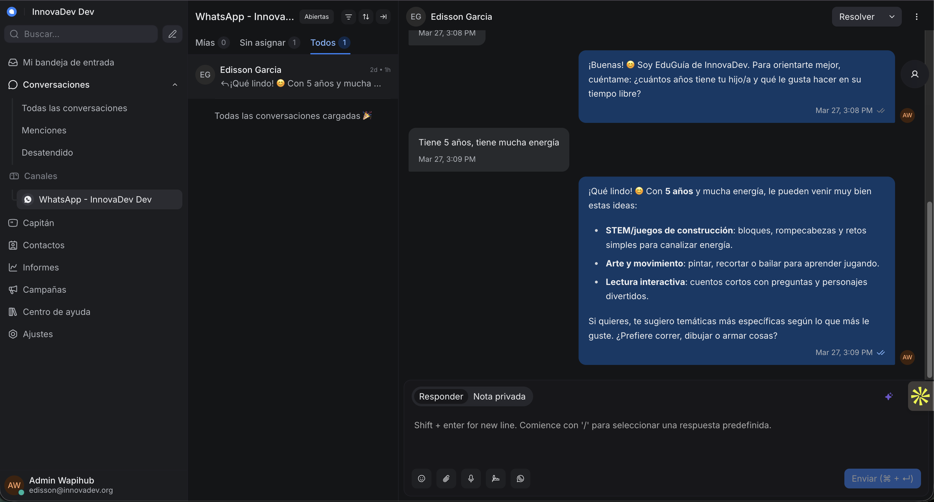 Chat de prueba